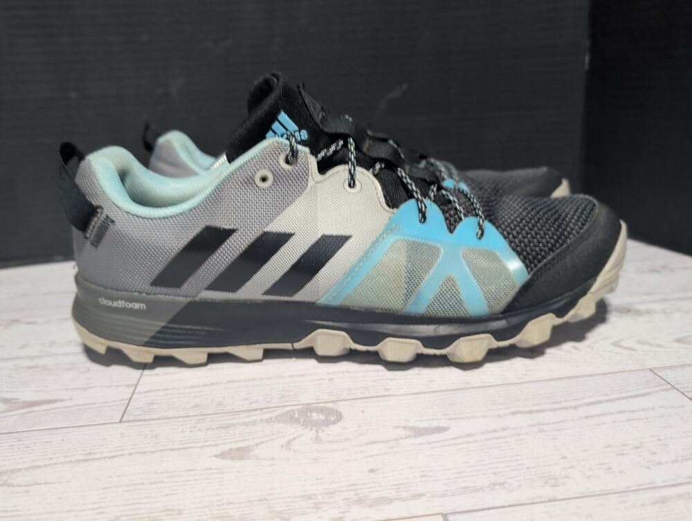Adidas Kanadia 8.1 TR Trail Running Shoes Women's 9.5 Blue Black Low Top Lace Up